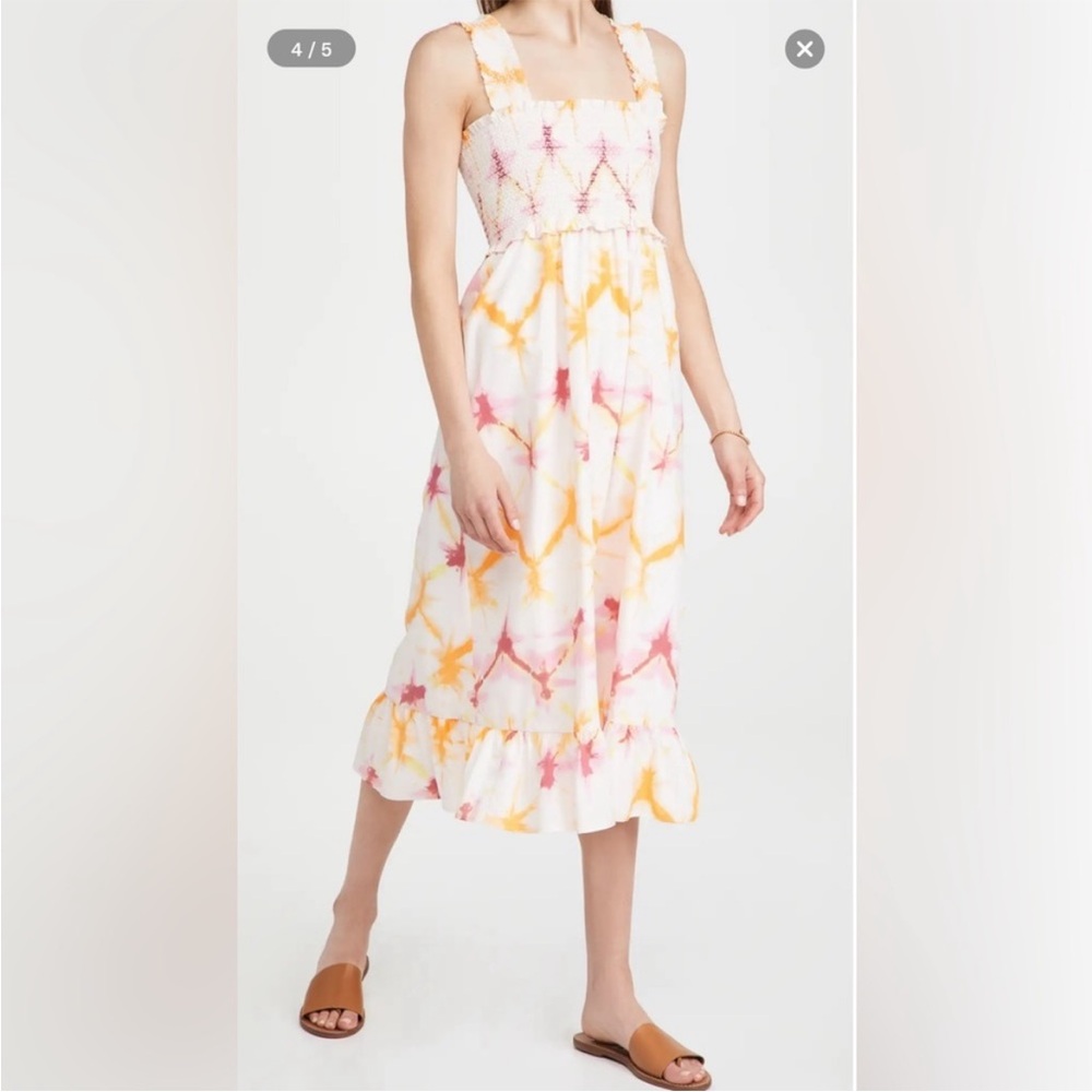 Rails Rumi Medium Tie Dye summer midi Dress